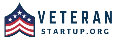 White Navy Blue Modern American Veteran Company Logo